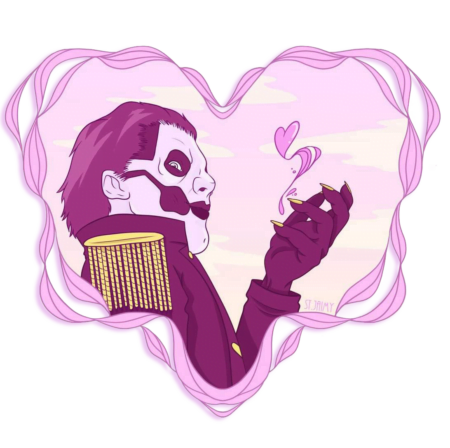 Ghost Valentine Sticker